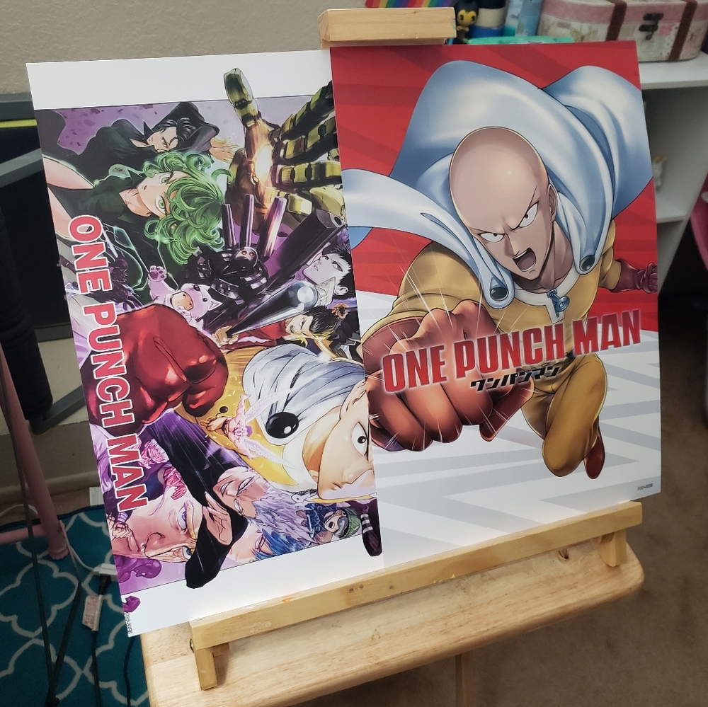 One Punch Man Posters - Saitama & Heroes